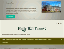 Tablet Screenshot of hollyhillfarm.org